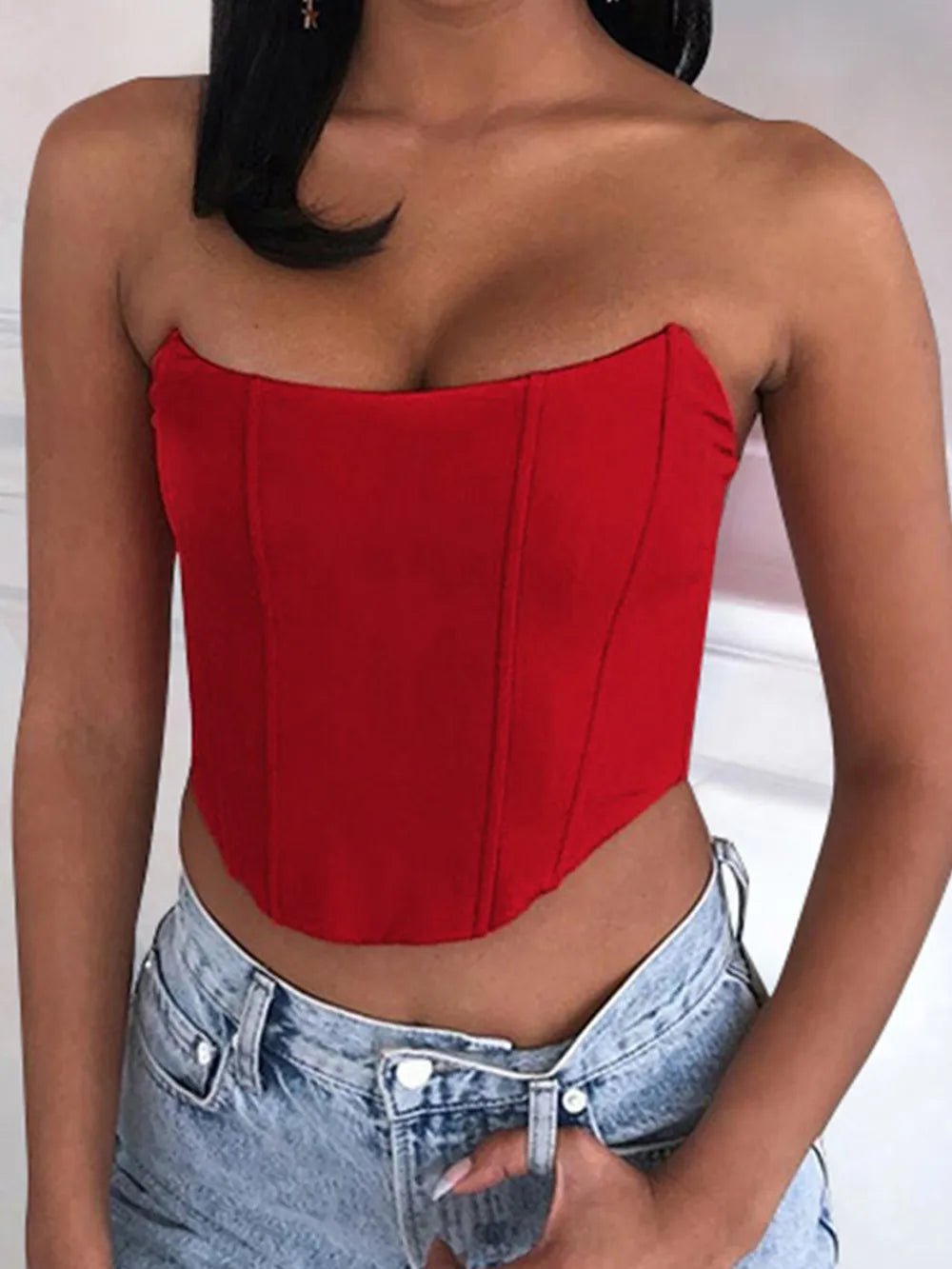 Tube Cropped Top - Aura Apparel