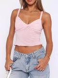 Twist-Front Cropped Cami - Aura Apparel