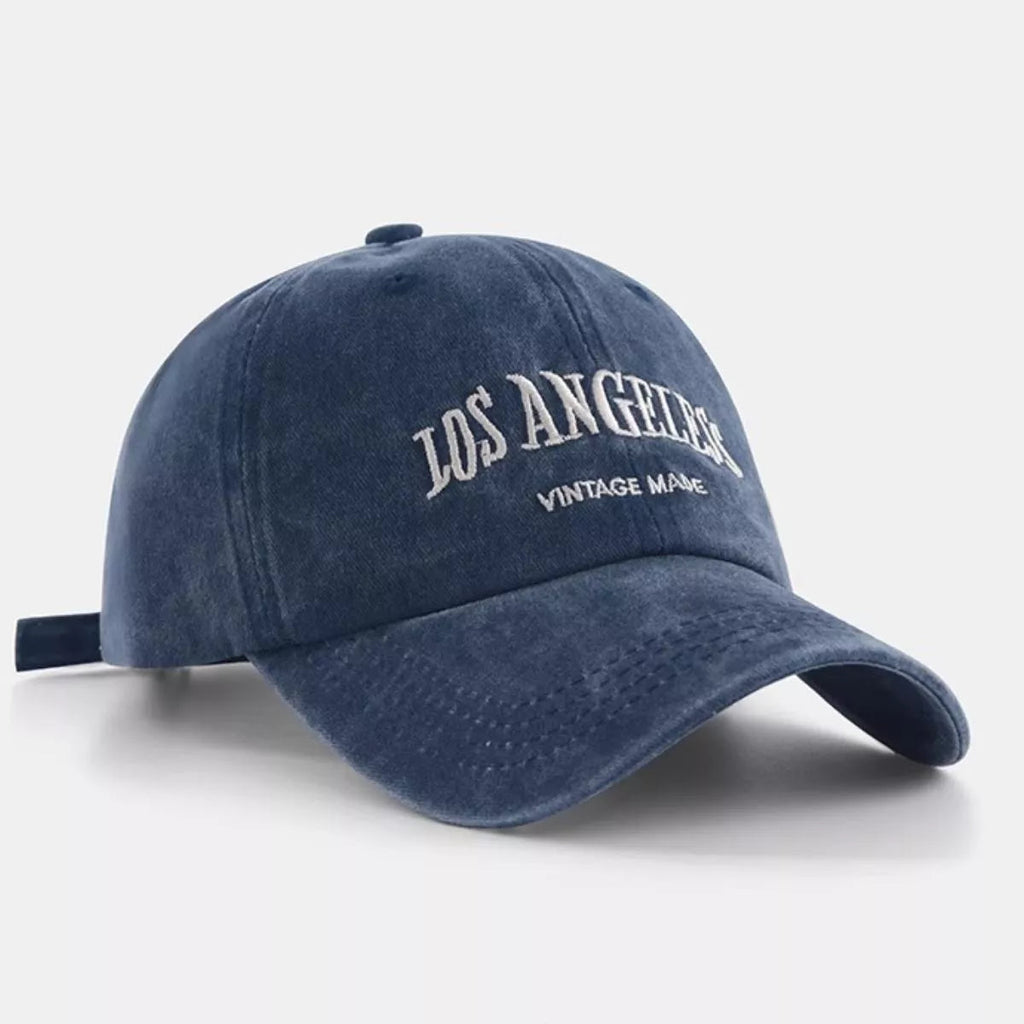 Vintage Washed Los Angeles Embroidered Baseball Cap - Aura Apparel