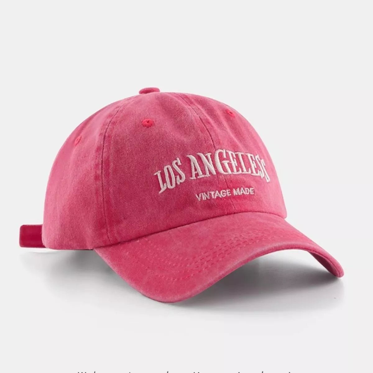 Vintage Washed Los Angeles Embroidered Baseball Cap - Aura Apparel