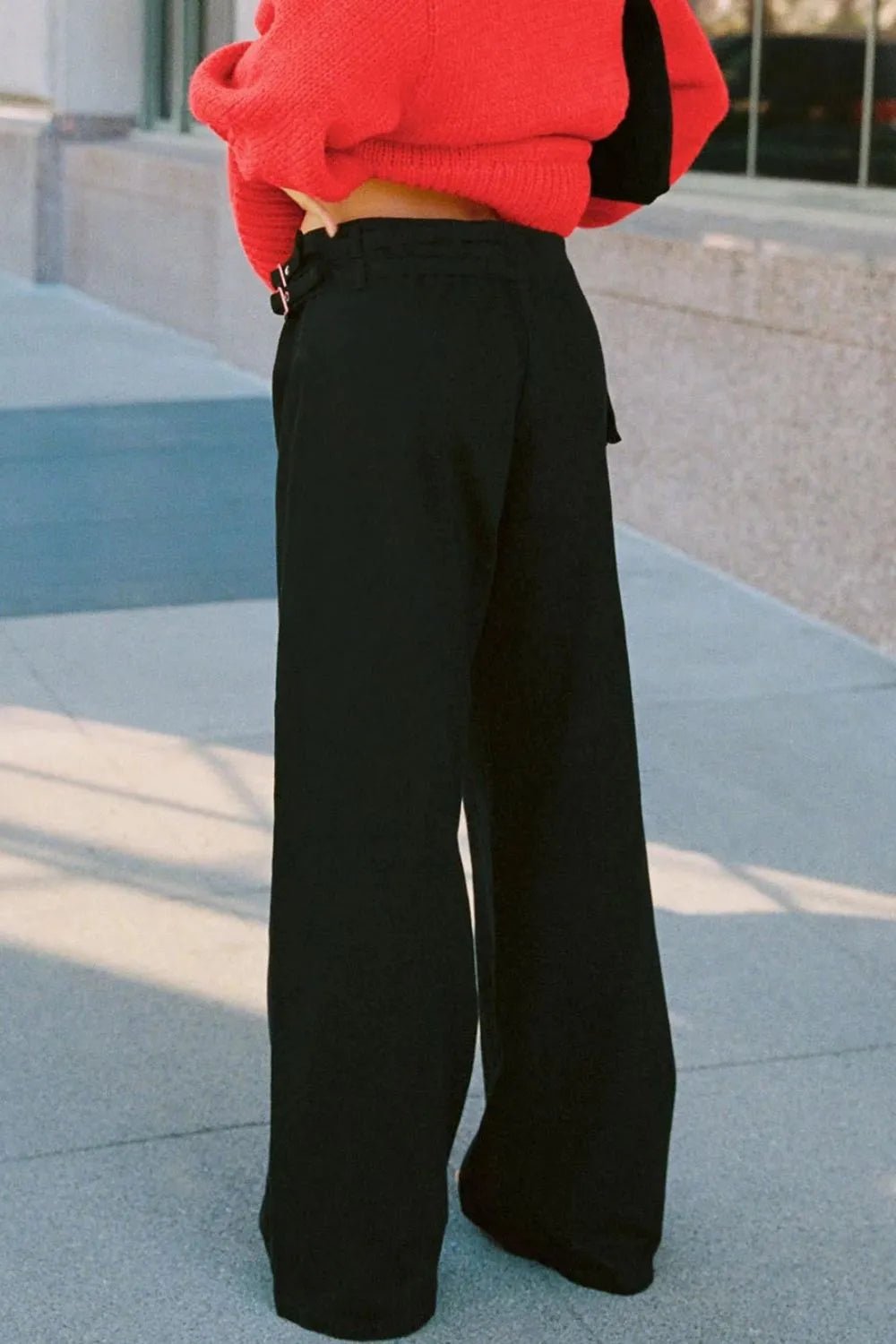 Wide Leg Jeans with Pockets - Aura Apparel