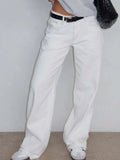 Wide Leg Jeans with Pockets - Aura Apparel