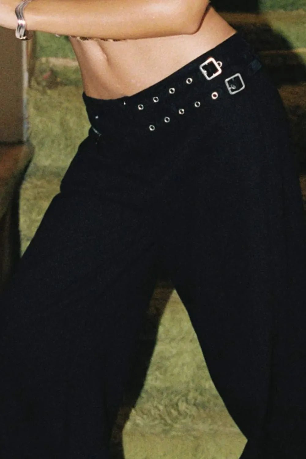 Wide Leg Jeans with Pockets - Aura Apparel