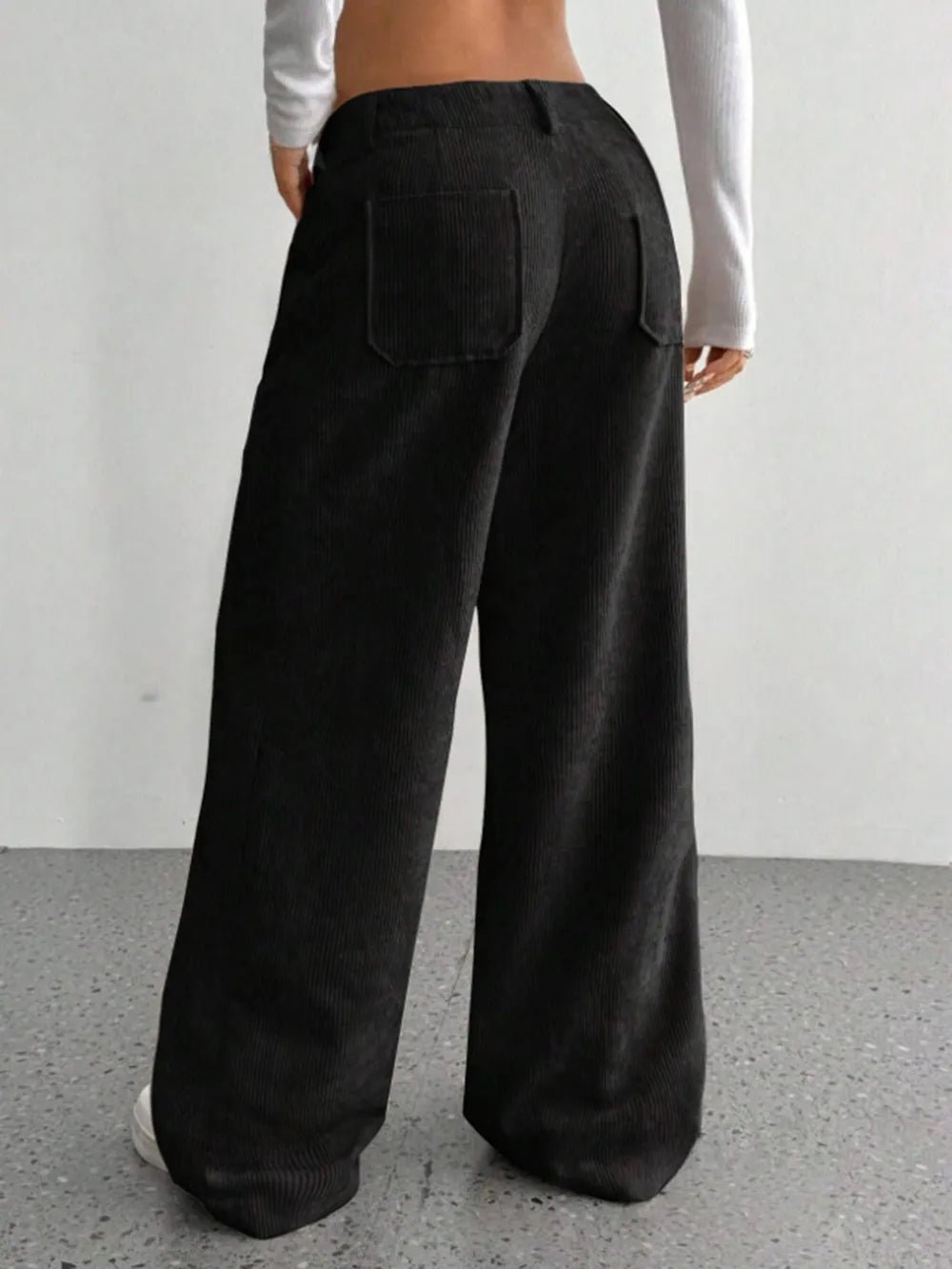 Wide Leg Pants with Pockets - Aura Apparel